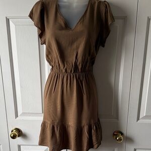 Chic Brown Mini Dress